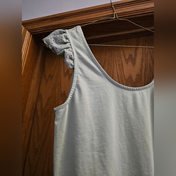 Vera Moda- Bodysuit Minty green- Vero Moda Ruffle Sleeve Green bodysuit - Picture 5 of 7